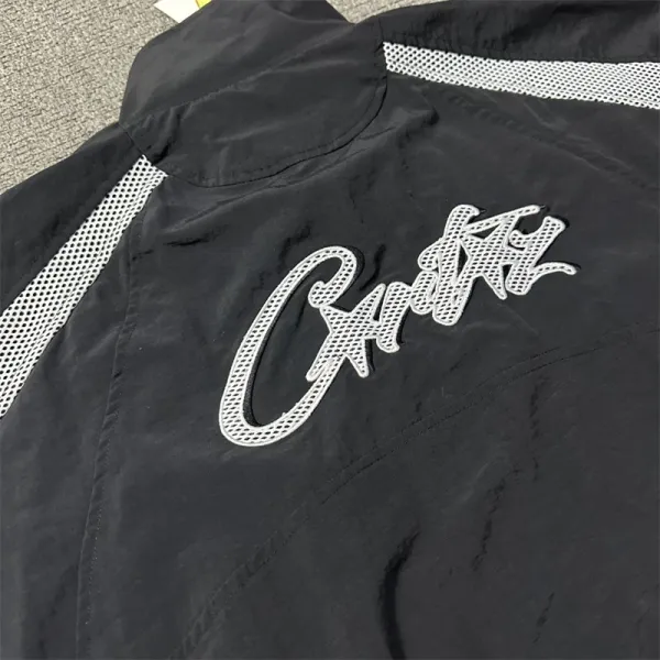 Celine Mesh Panel Windbreaker Black/White Jacket - 19