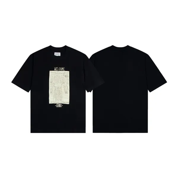 Design NEWVOGUE Graphic Print Black T-Shirt T-Shirts - 21