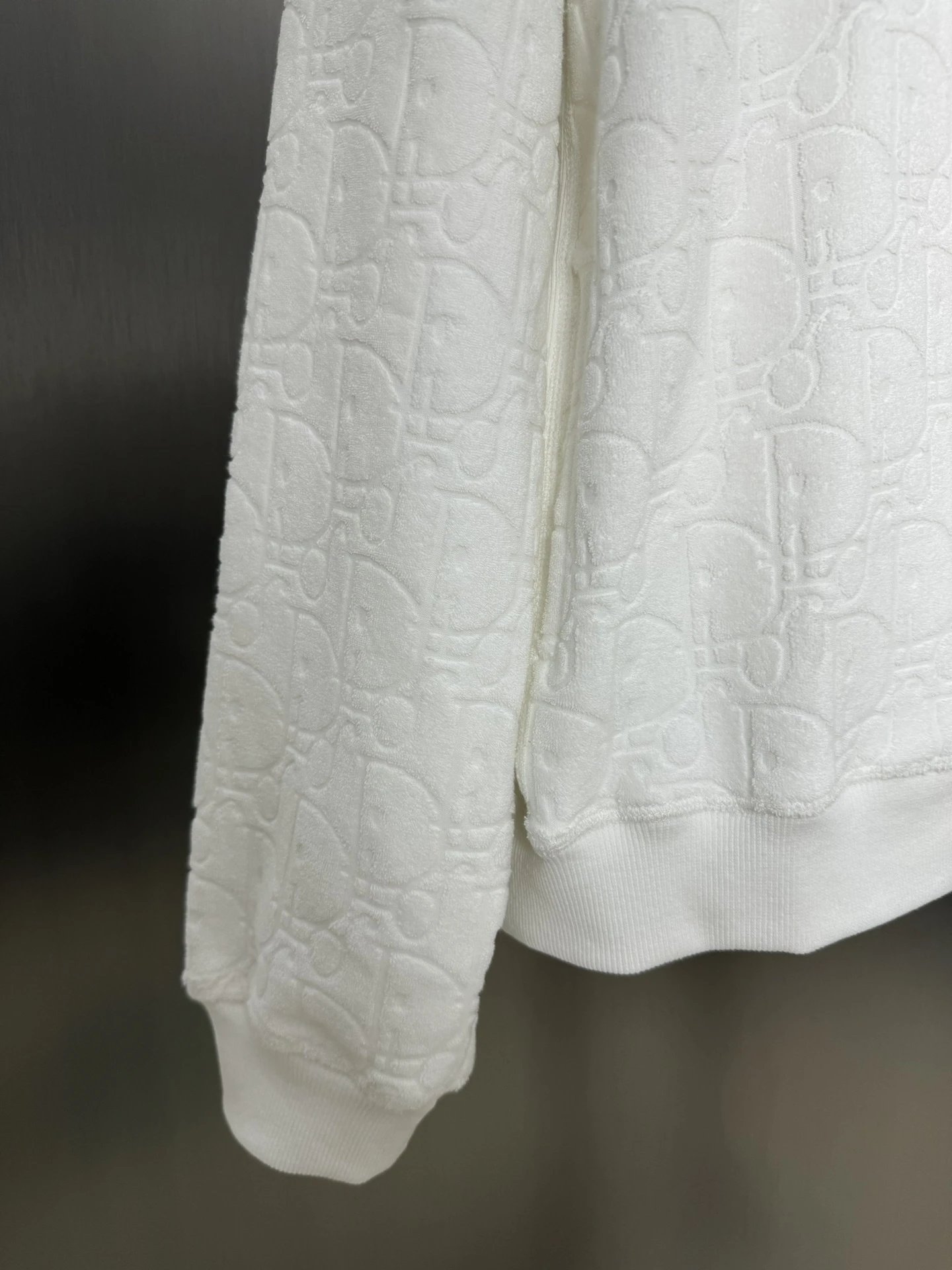 Dior Oblique Jacquard Hoodie White - 4