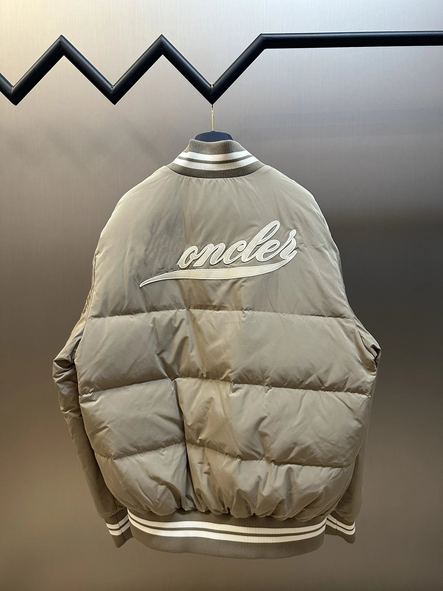 Moncler Genius M Letter Varsity Jacket Black - 4