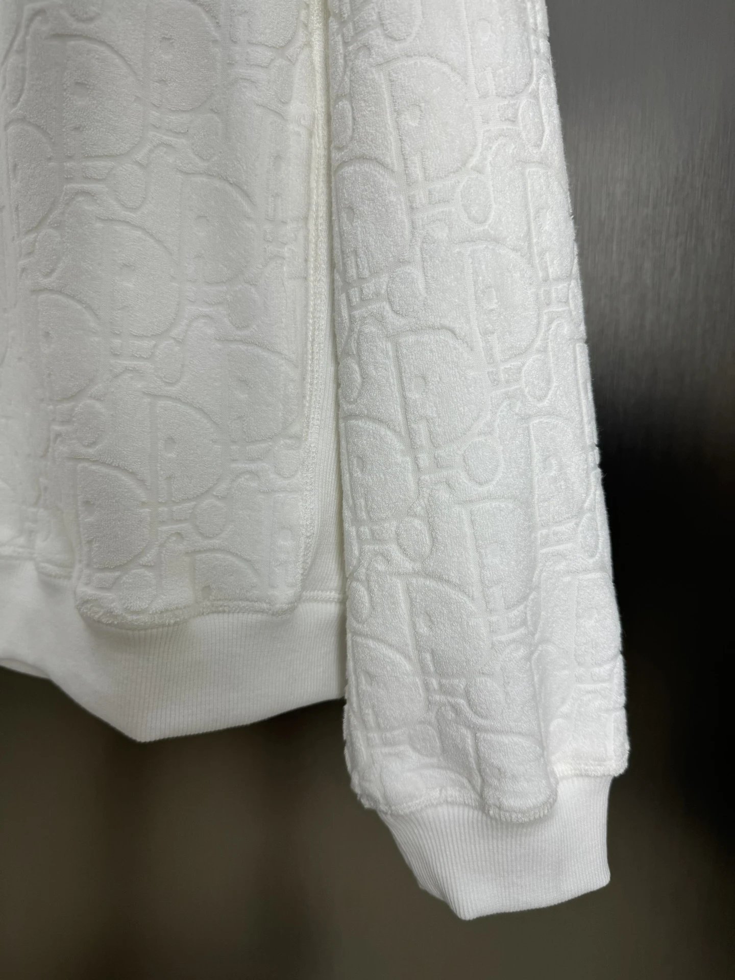 Dior Oblique Jacquard Hoodie White - 3