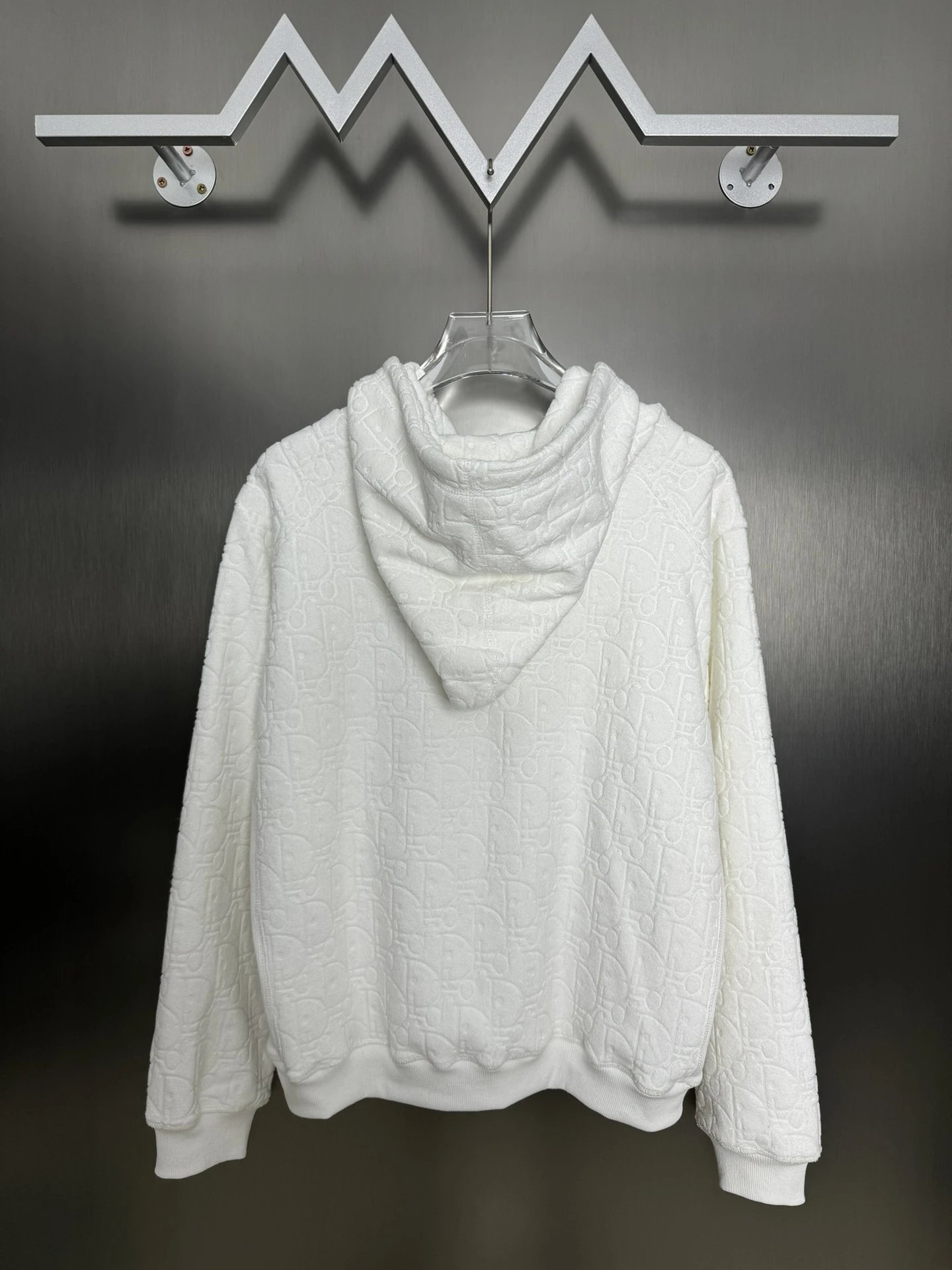 Dior Oblique Jacquard Hoodie White - 2