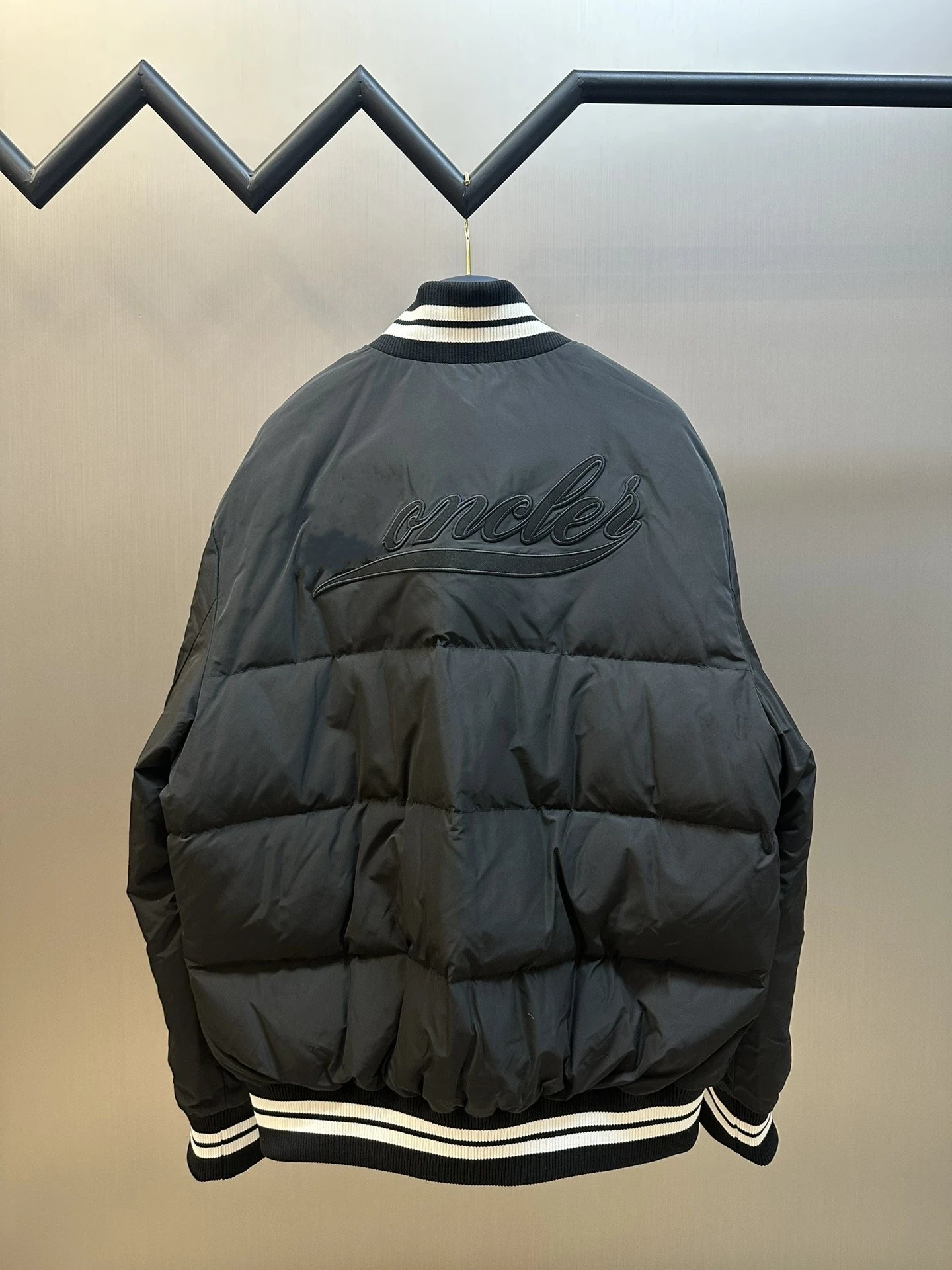 Moncler Genius M Letter Varsity Jacket Black - 9