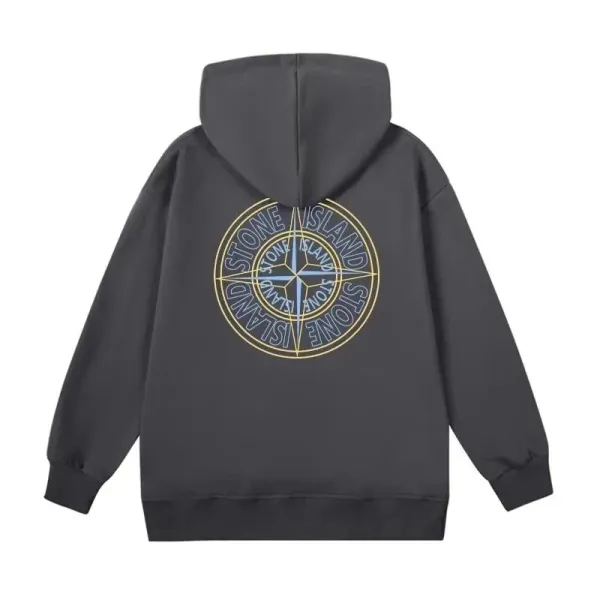 Stone Island Compass Logo Hoodie White - 11