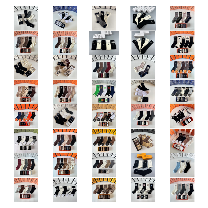 Dior LV Chanel MiuMiu Fendi socks 