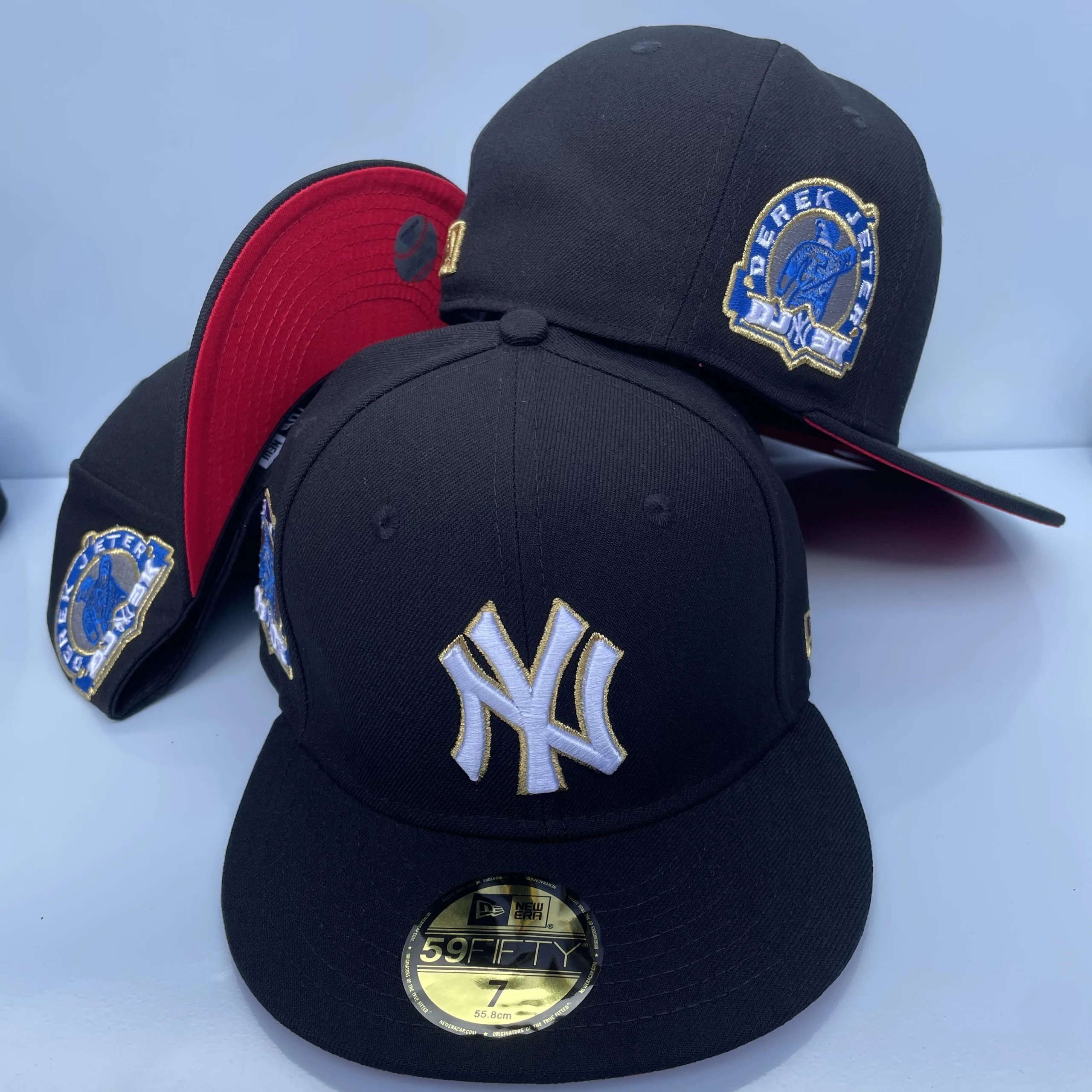 New Era NY Yankees Derek Jeter Retirement Commemorative Edition 59FIFTY Flat Brim Full-Cover Cap - rep New Era