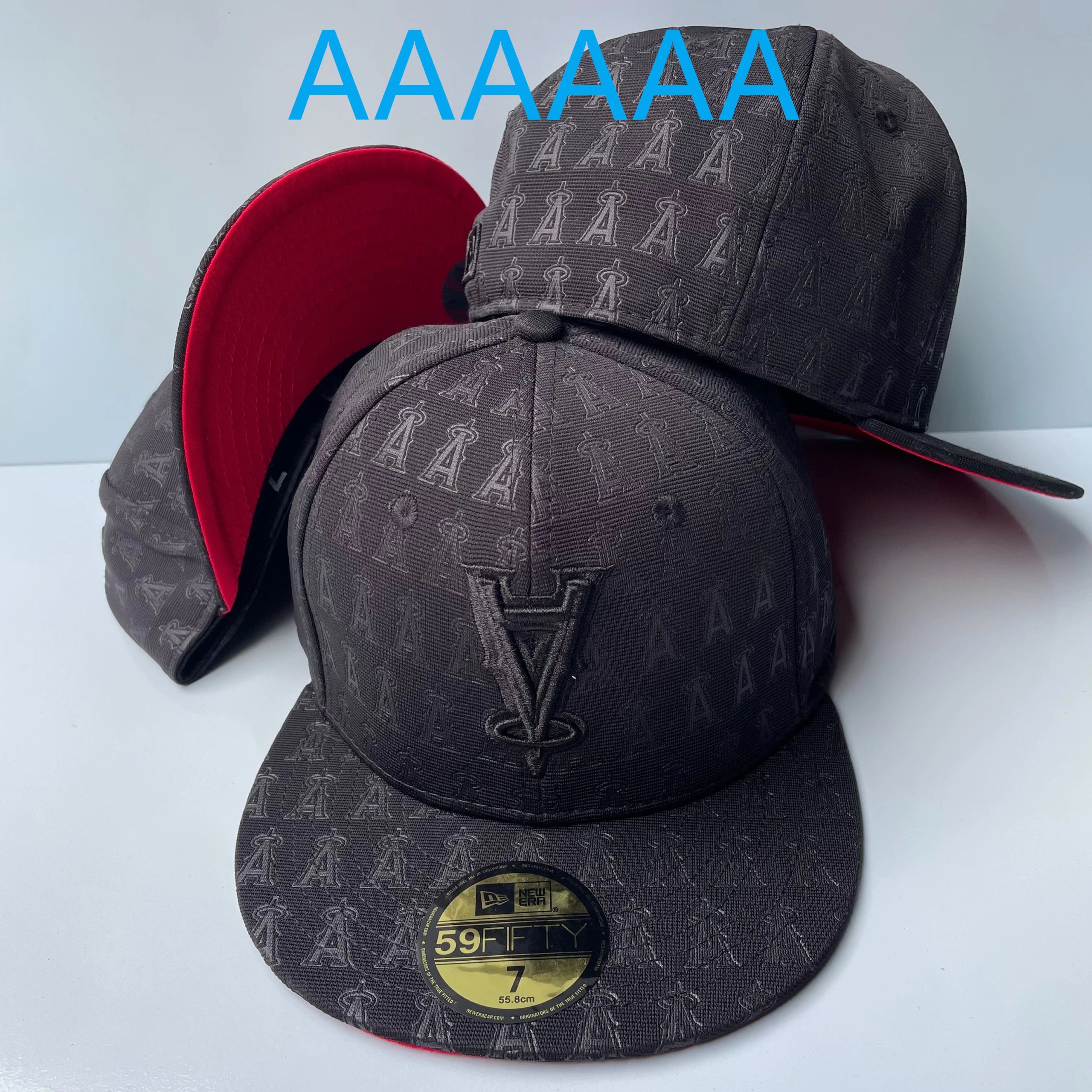 New Era Los Angeles Angels All-over Print 59FIFTY Flat Brim Full Cover Hood - rep New Era