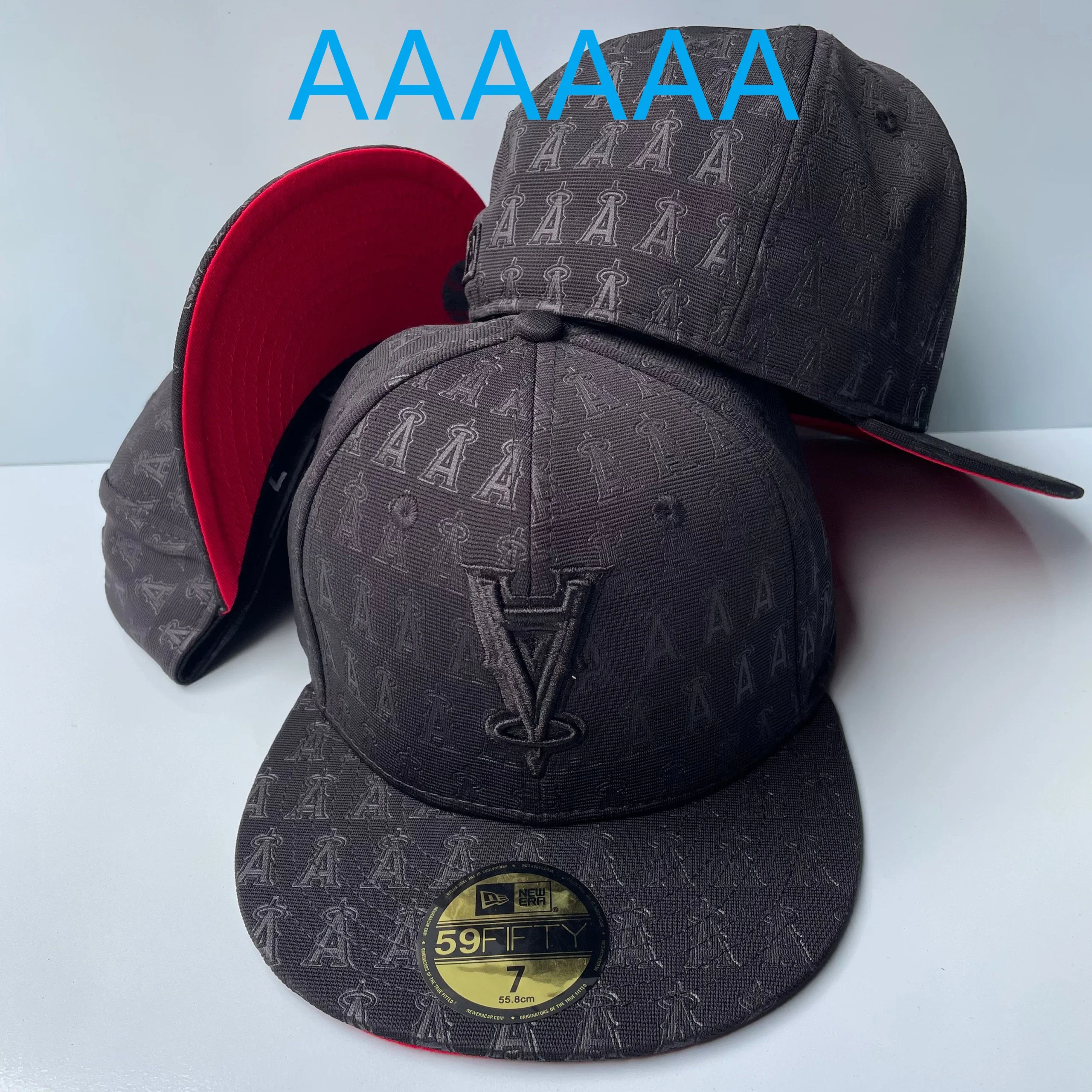 New Era Los Angeles Angels All-over Print 59FIFTY Flat Brim Full Cover Hood