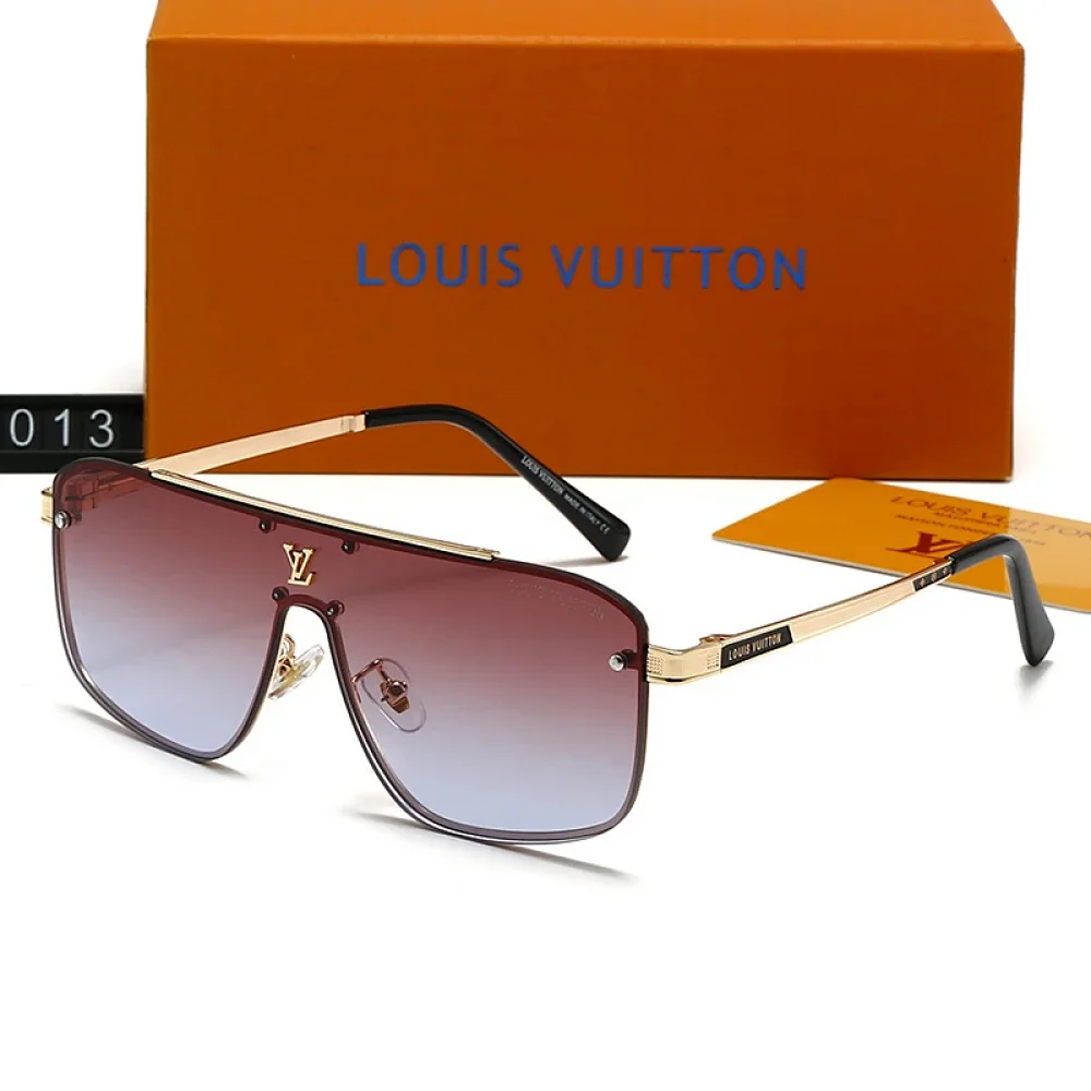 LV Louis Vuitton Integrated Oversized Square Sunglasses