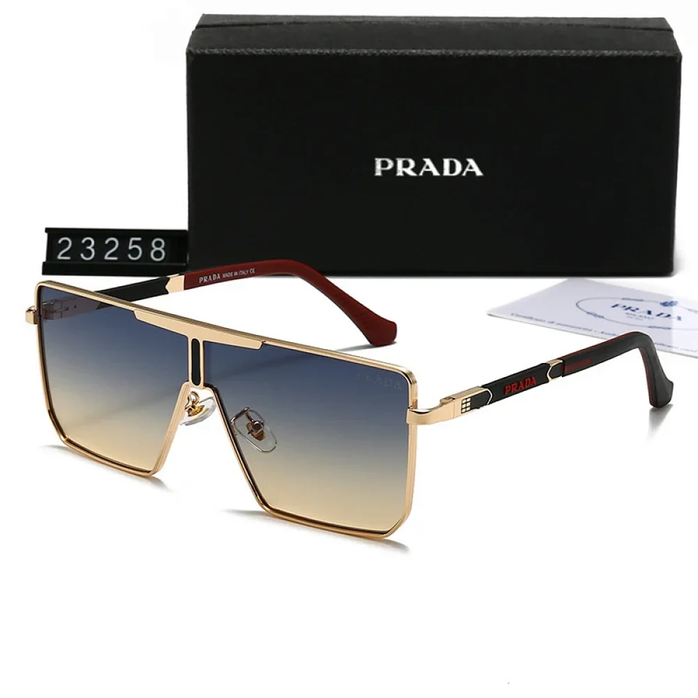 PRADA Red Label Integrated Aviator Sunglasses