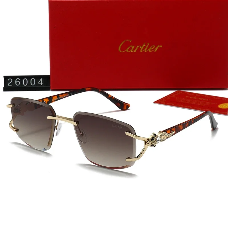 Cartier Rimless Polygonal Sunglasses