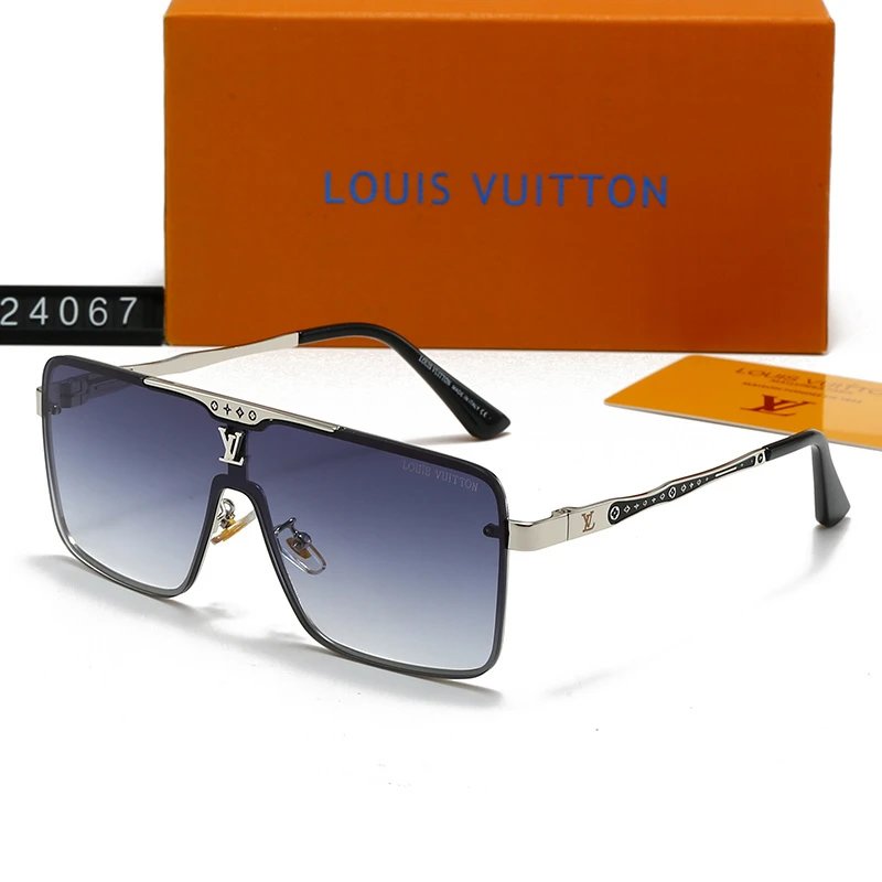 LV Louis Vuitton Integrated Oversized Square Sunglasses - rep okulary