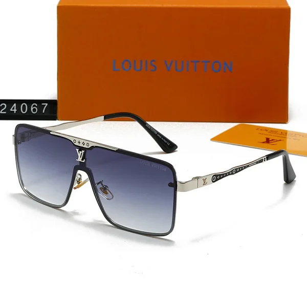 LV Louis Vuitton Integrated Oversized Square Sunglasses