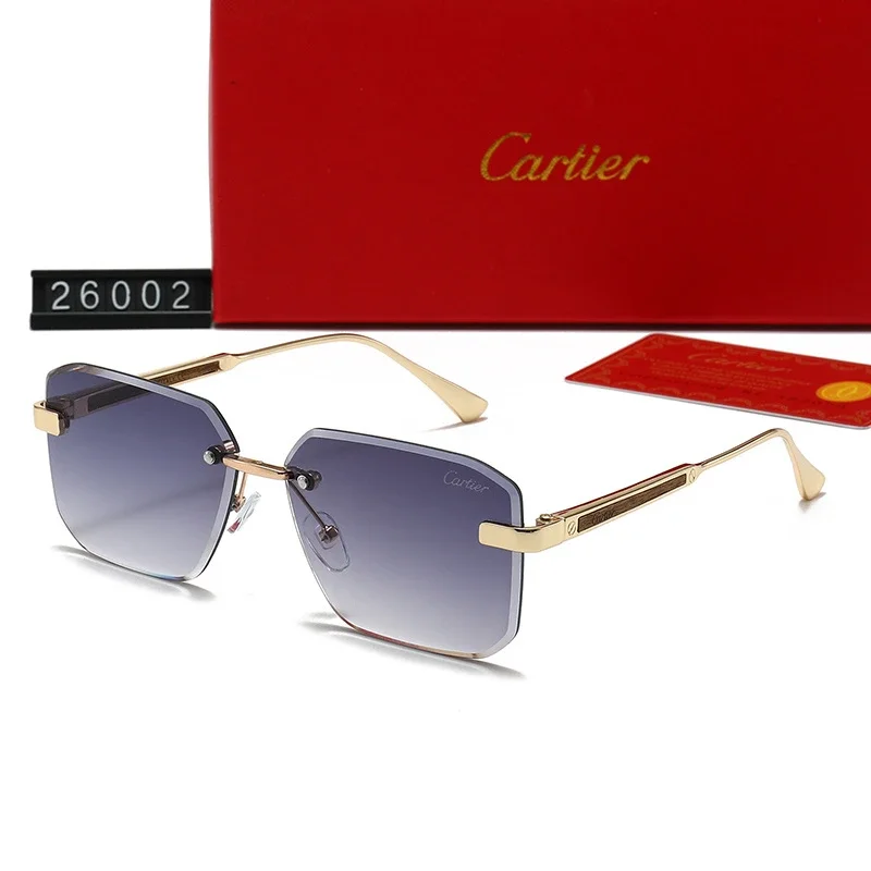 Cartier Rimless Polygonal Sunglasses
