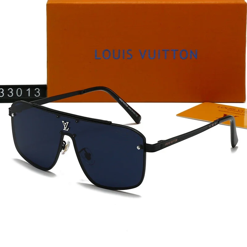 Louis Vuitton, 33013 One-piece single-strapped LV aviator sunglasses (regular series)