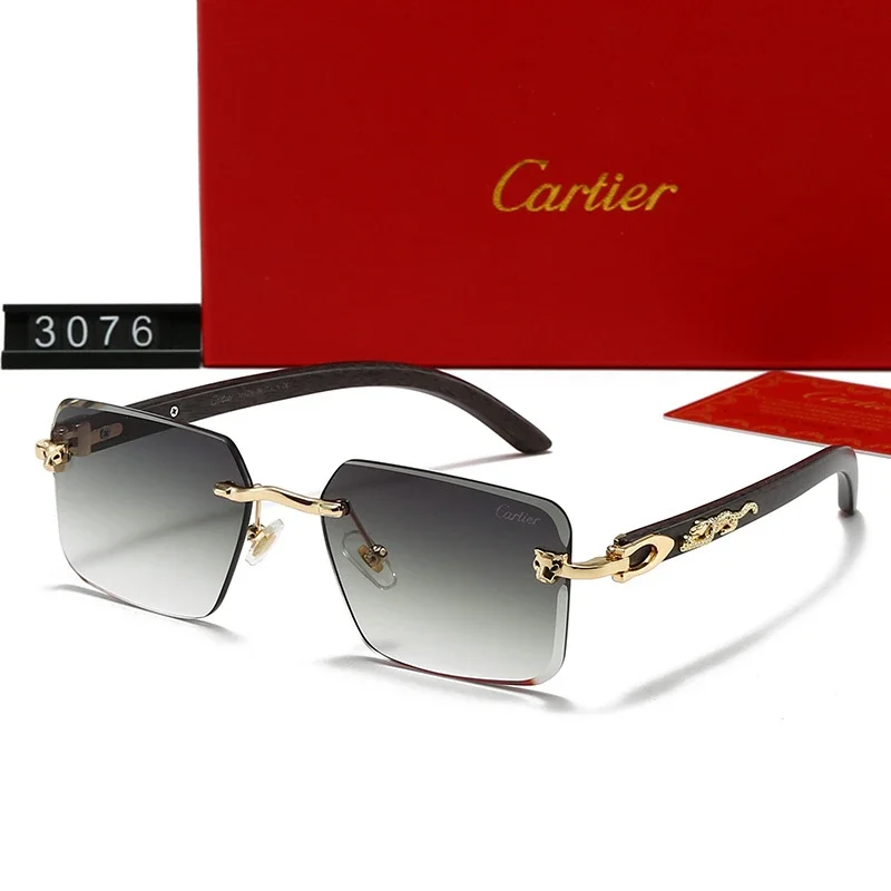 Cartier Rimless Polygonal Sunglasses