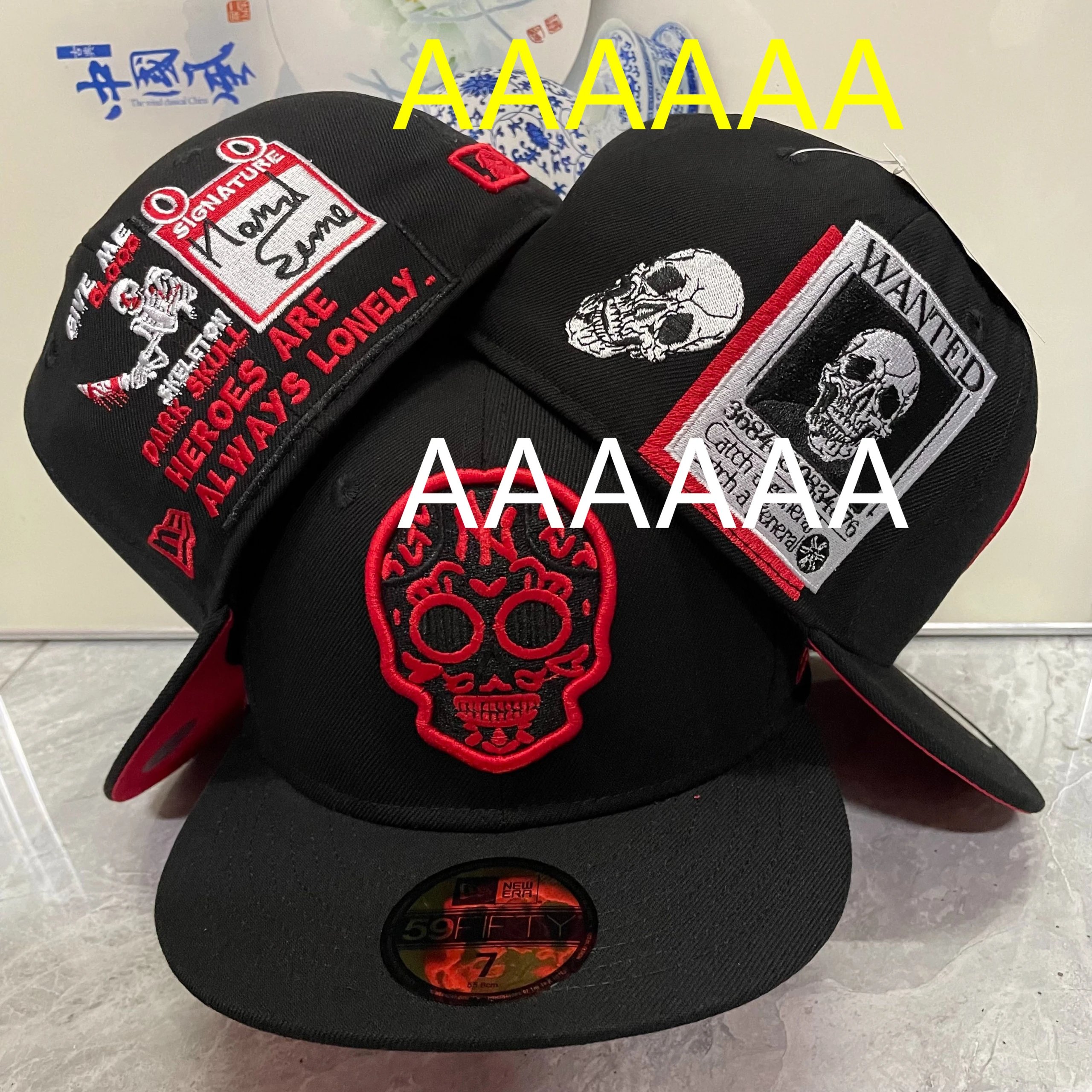 New Era 59FIFTY Undead Skull Theme Flat Brim Full Cap - rep New Era