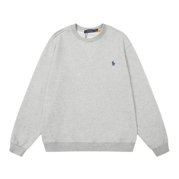 Ralph Lauren Classic Fit Crewneck Sweatshirt Gray - 11