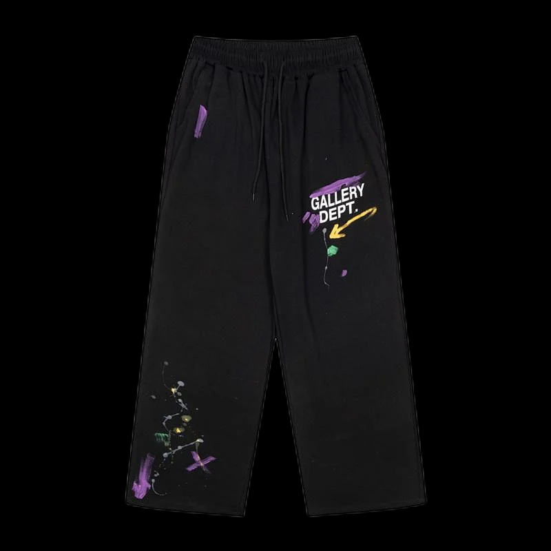 Gallery Dept. Trousers Drawstring with paint-splatter graphics image 5