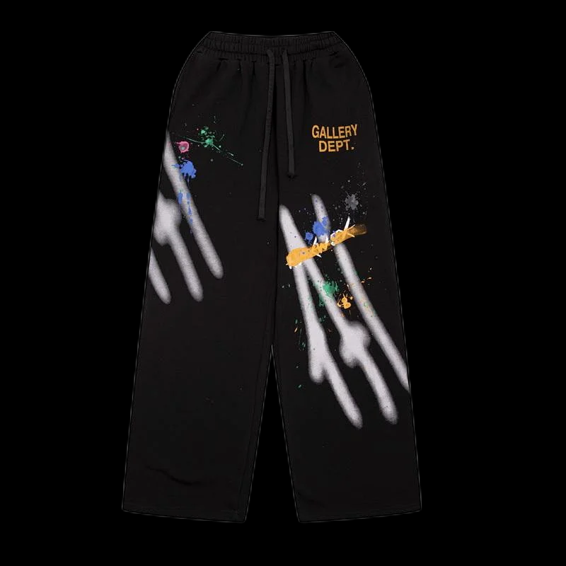 Gallery Dept. Trousers Drawstring with paint-splatter graphics image 7