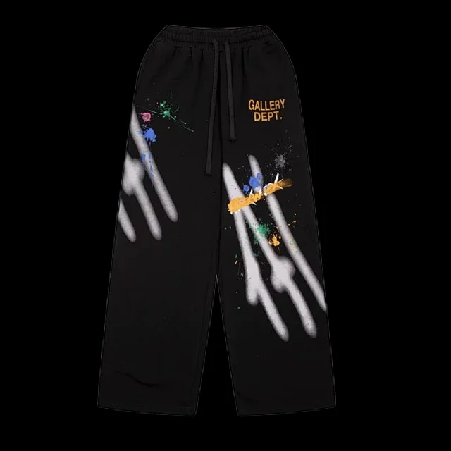 Gallery Dept. Trousers Drawstring with paint-splatter graphics product detail image 8