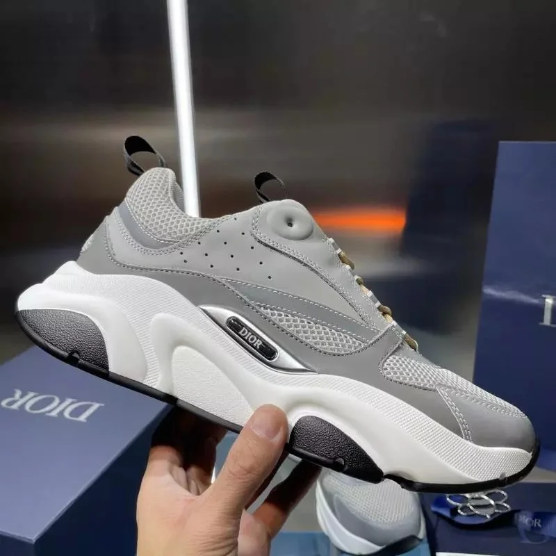 Dior Grey Chunky Sneakers