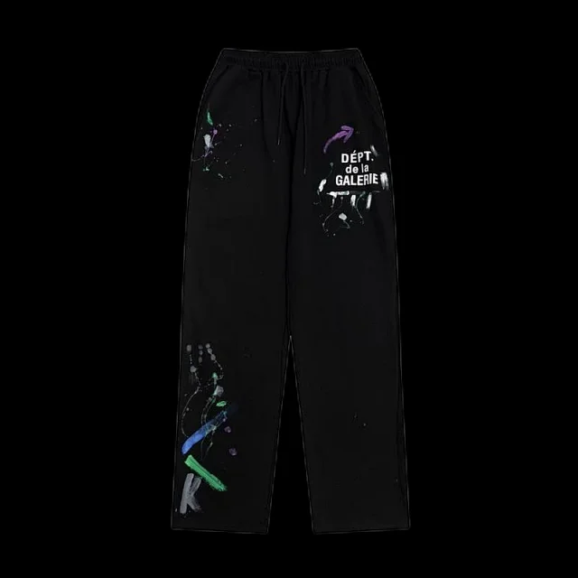 Gallery Dept. Trousers Drawstring with paint-splatter graphics product detail image 4