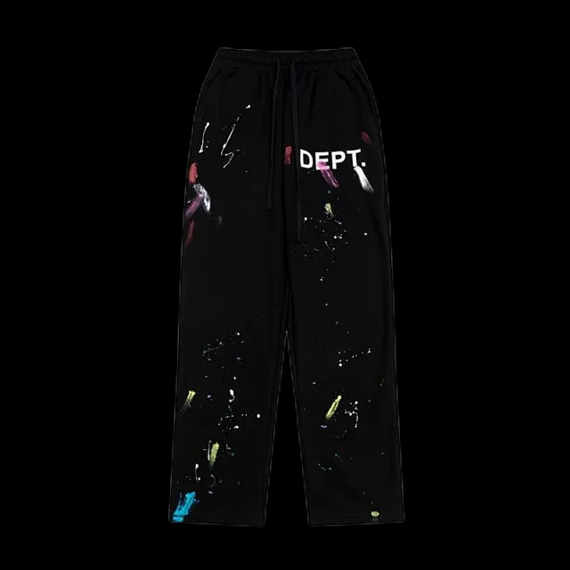 Gallery Dept. Trousers Drawstring with paint-splatter graphics product detail image 5