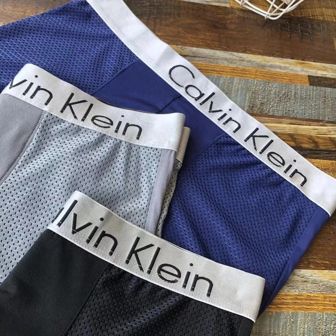 Calvin Klein Blue Grey Black Mesh Underwear Set