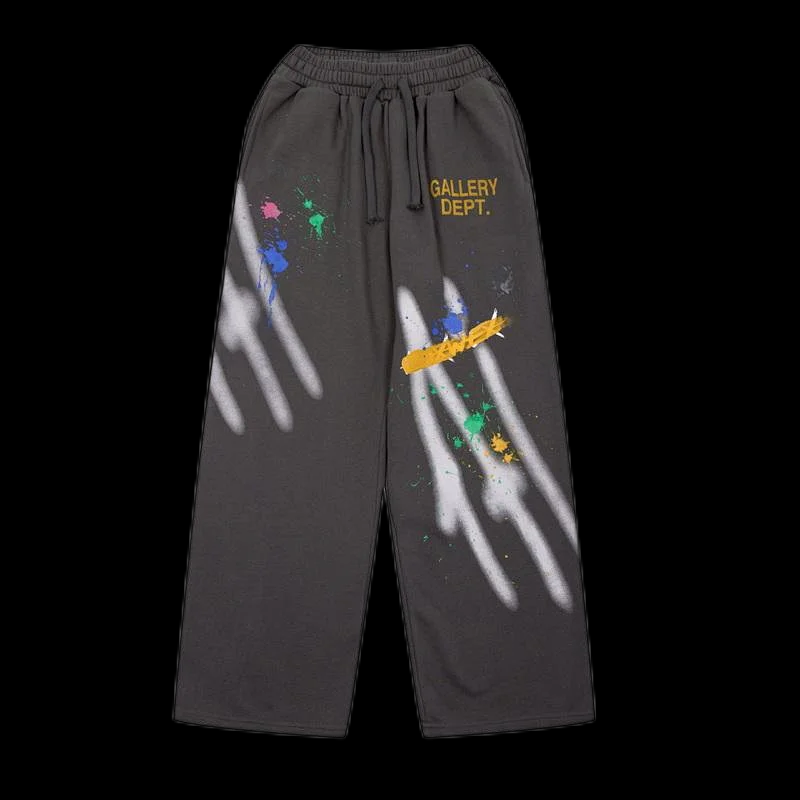 Gallery Dept. Trousers Drawstring with paint-splatter graphics image 8