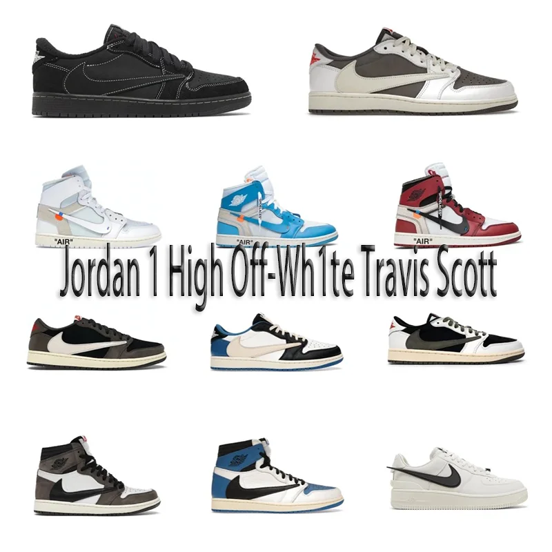 Jordan 1 High Off-White Travis Scott Sneakers