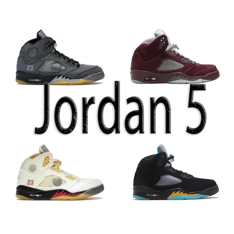 Air Jordan 5 Sneakers in Various Colors