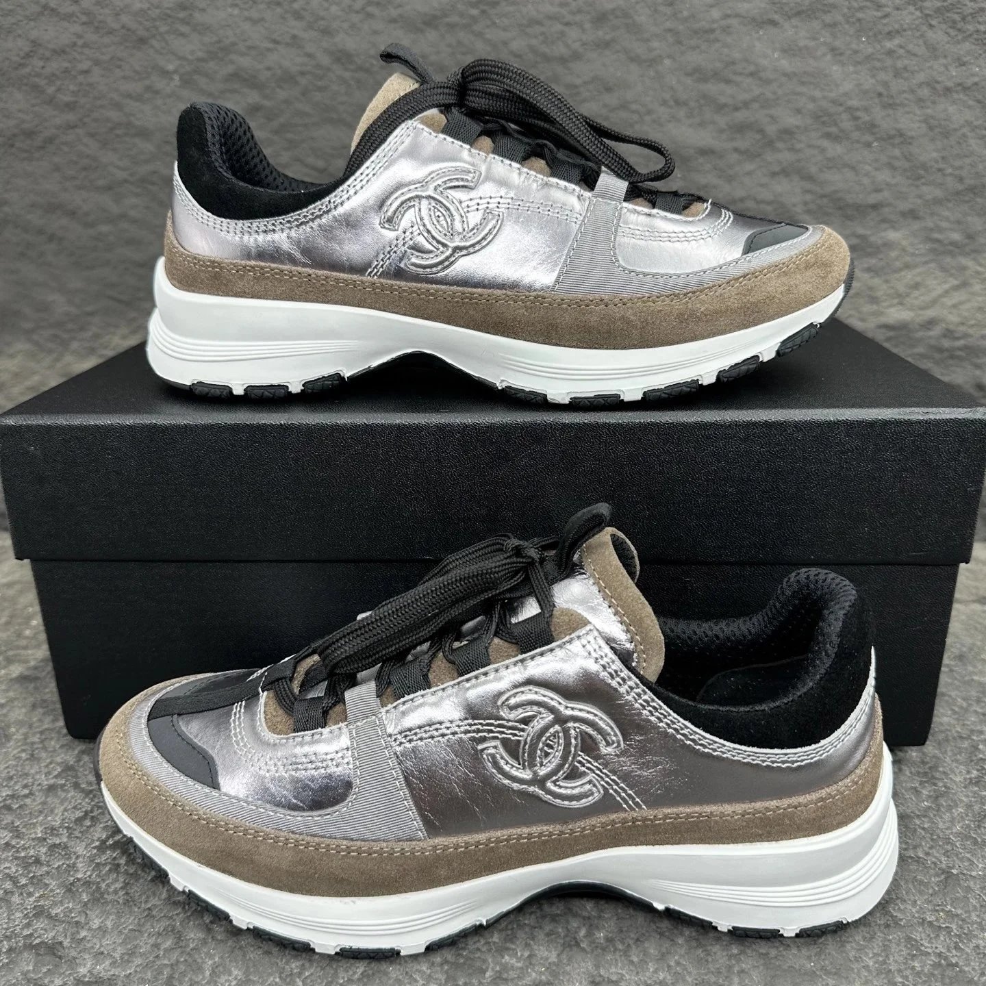 Chanel Silver Sneake