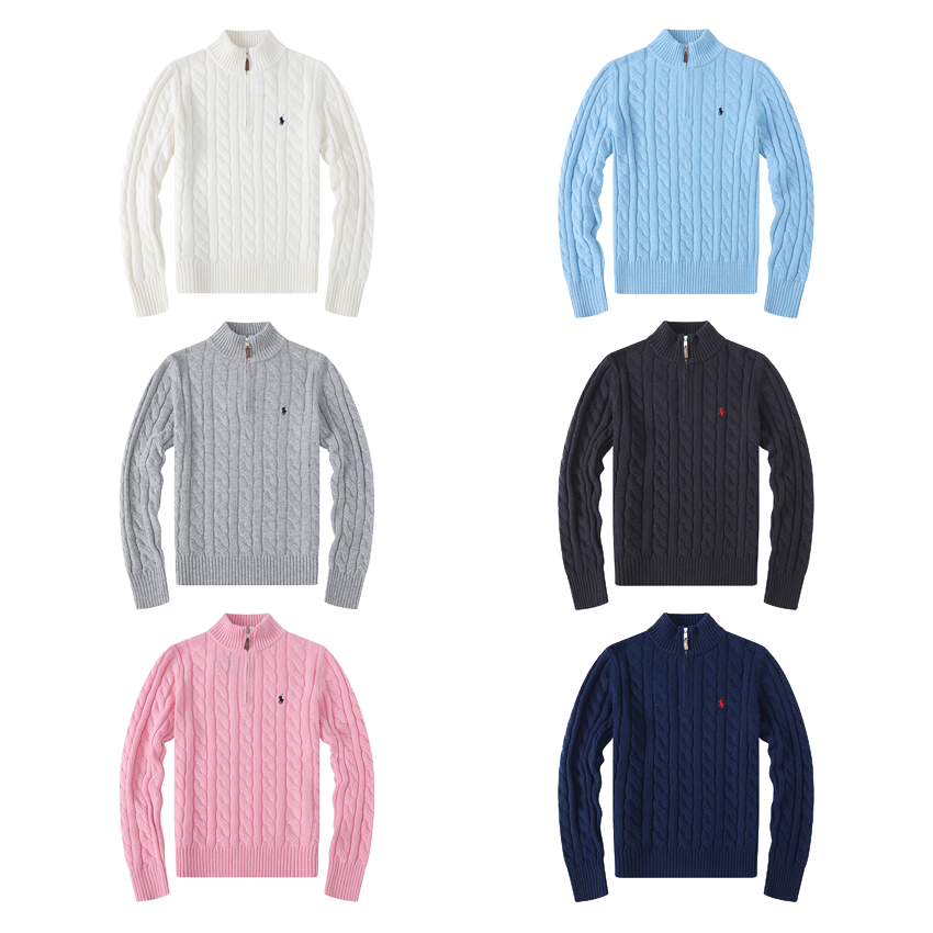 Ralph Lauren Cable Knit Half-Zip Sweater