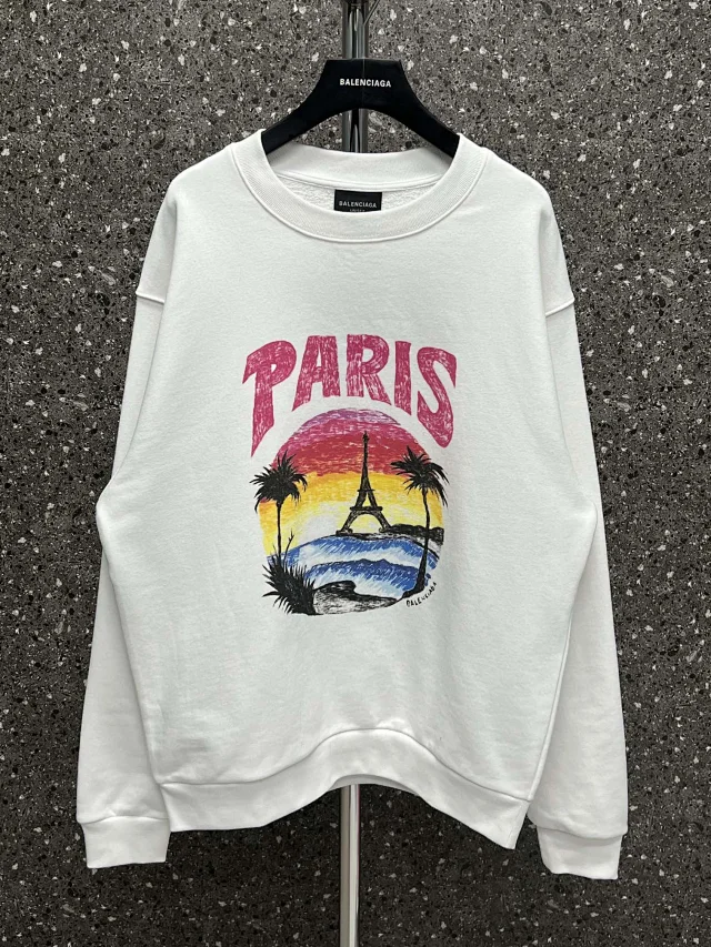Balenciaga Paris Sunset Graphic Sweatshirt