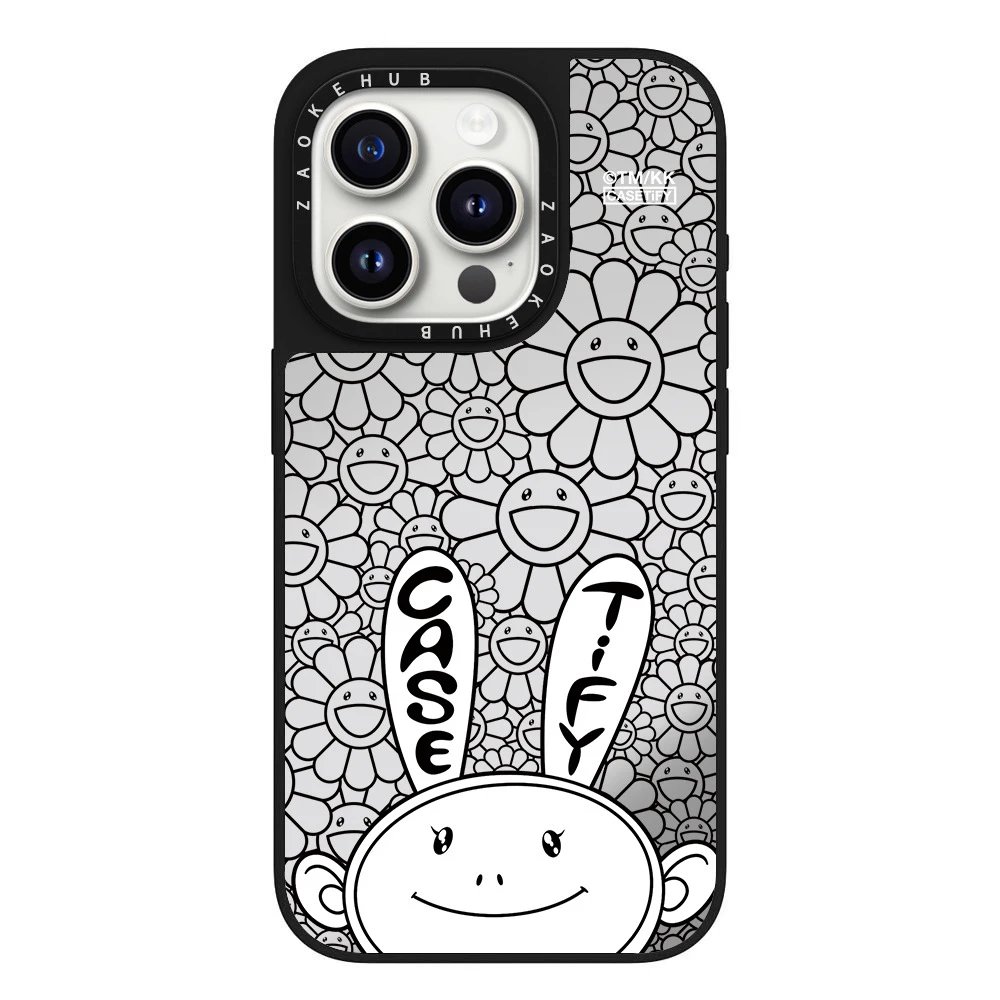 CASETiFY x Takashi Murakami Black White Graphic Phone Case