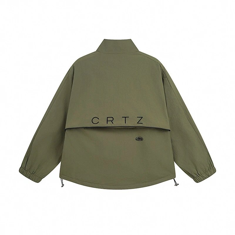 CRTZ Windbreaker Navy Teal Olive Black Sporty Jacket