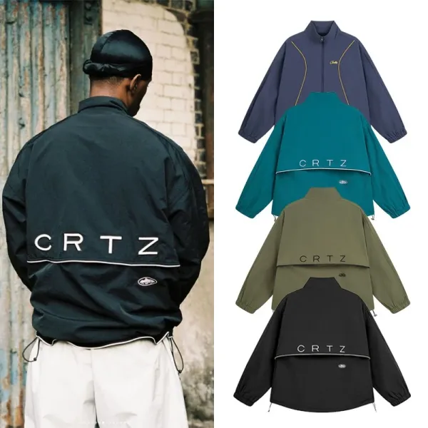 CRTZ Windbreaker Navy Blue Outerwear - 4