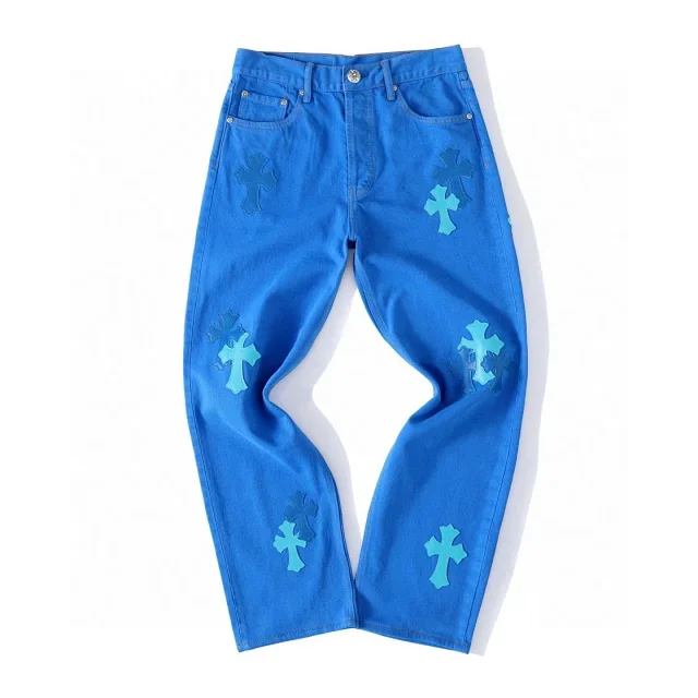 Chrome Hearts Blue Cross Jeans