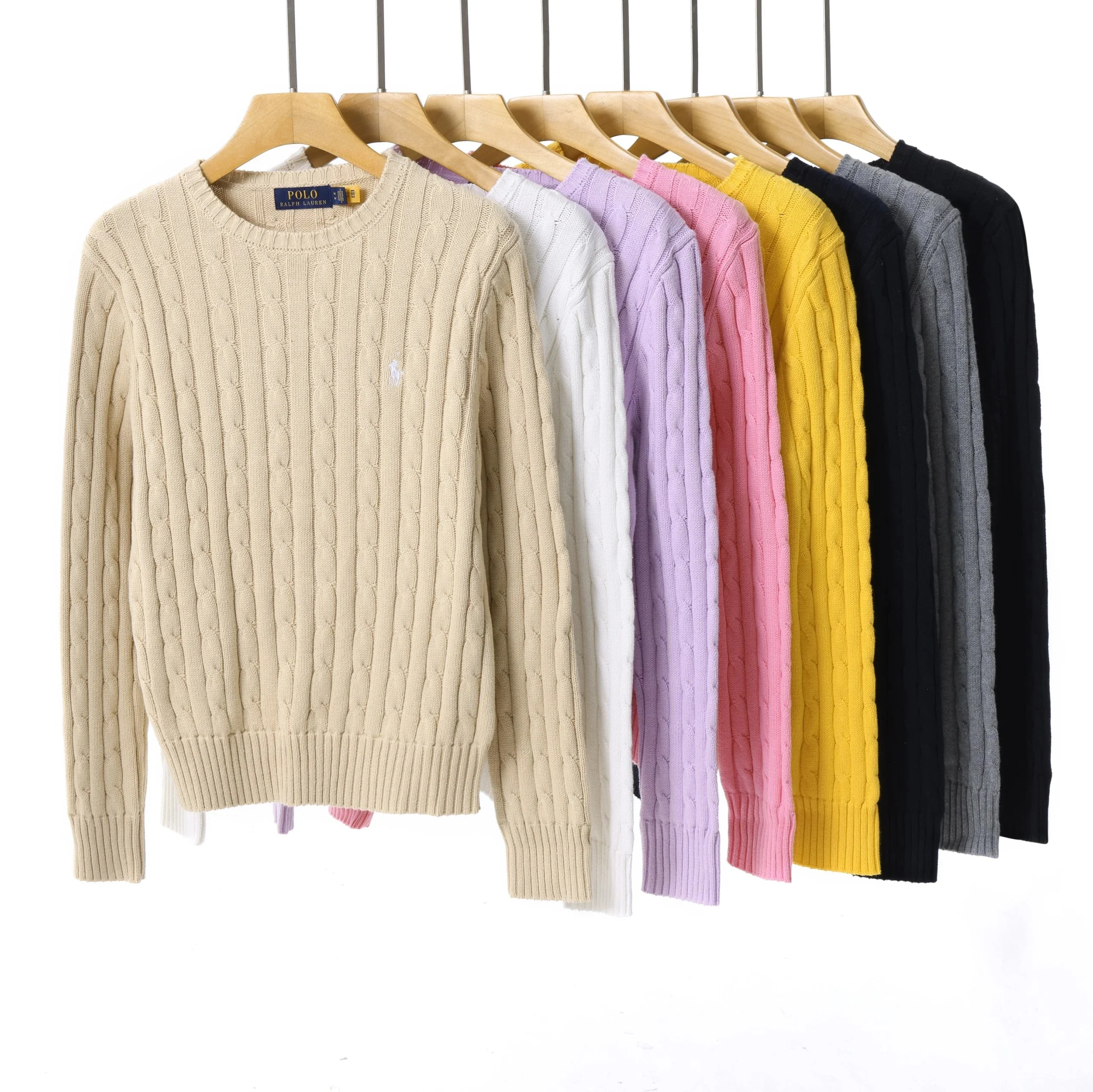 Ralph Lauren Beige Cable Knit Sweater