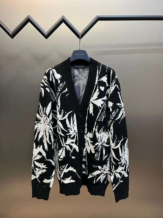 Louis Vuitton Monogram Floral Knit Cardigan