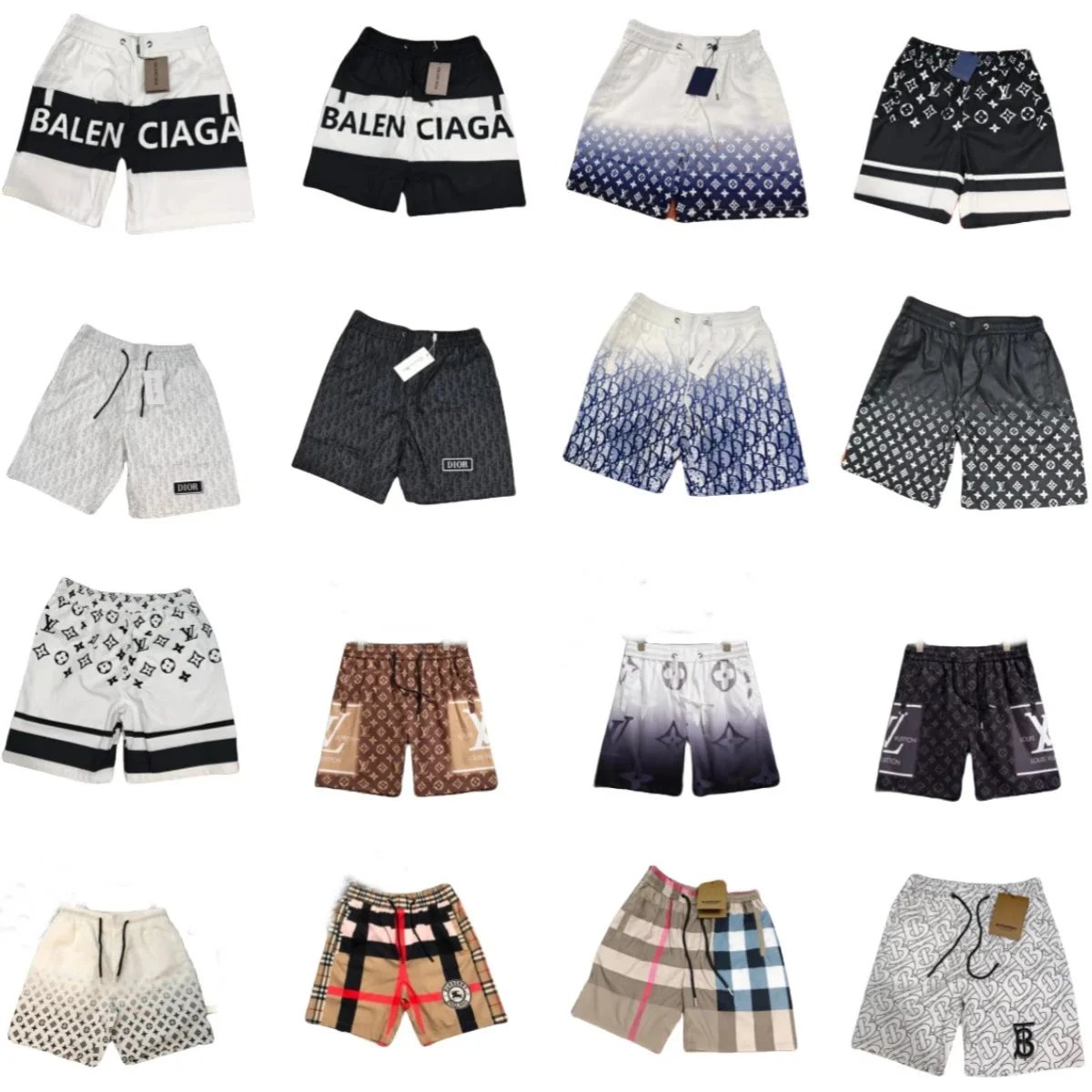 Balenciaga, Dior, Louis Vuitton, Burberry Shorts [39 styles]