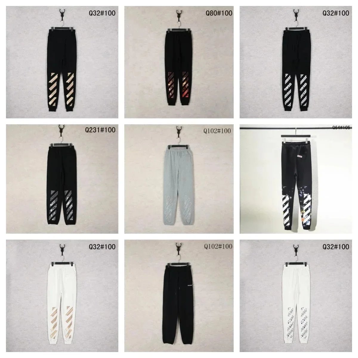 Off-White Diagonal Stripe Joggers [12 styles]