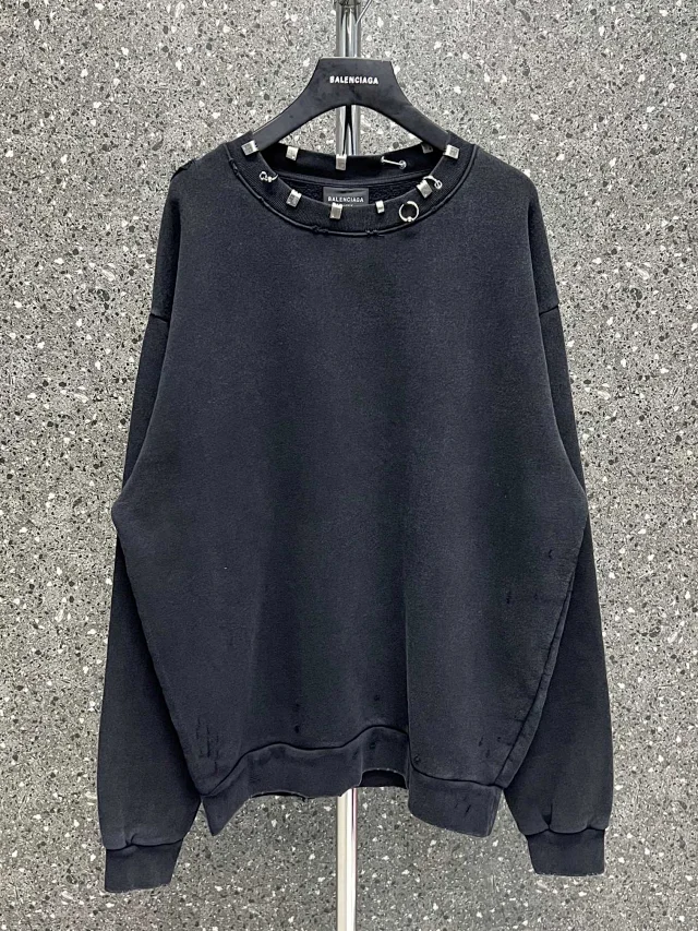 Balenciaga Studded Neck Sweatshirt