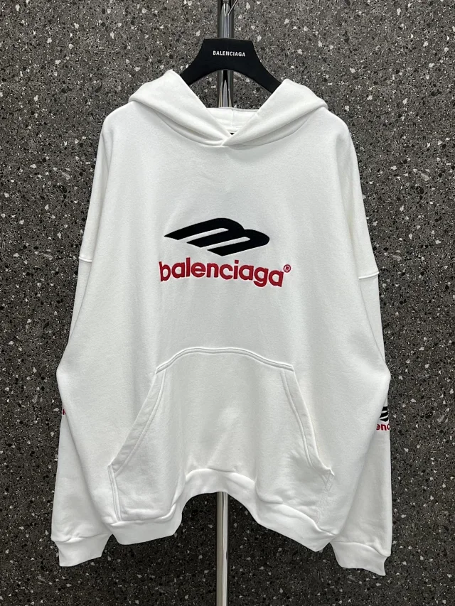Balenciaga White Hoodie