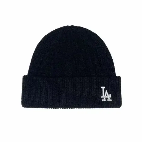 New Era LA Dodgers Cuffed Beanie Black - 1