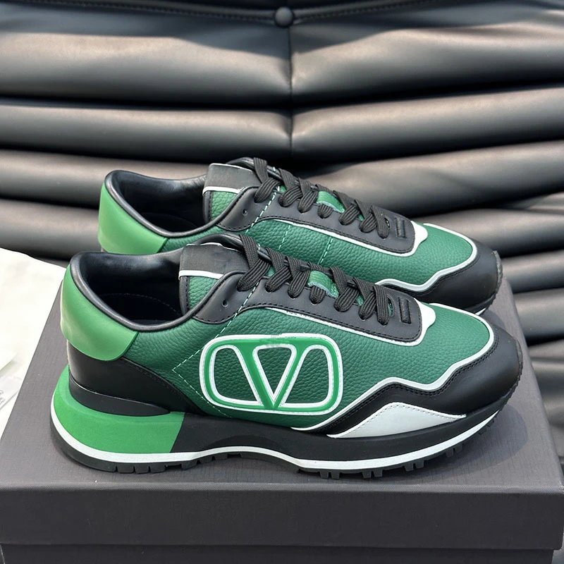 Valentino Garavani White Leather VLogo Chunky Sneakers
