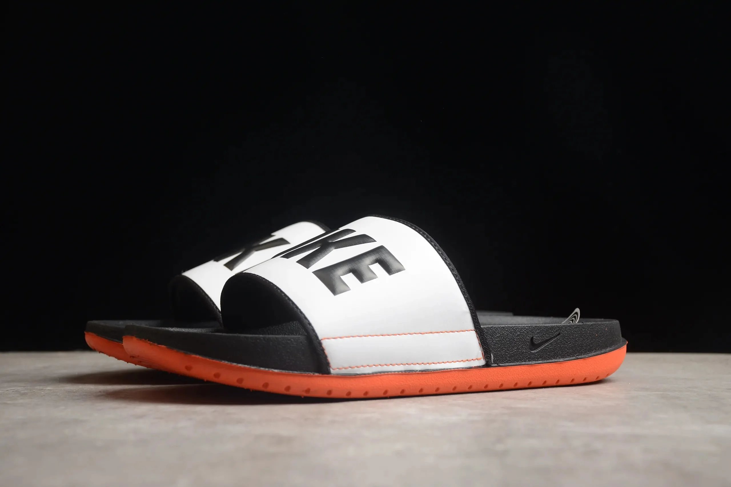 Nike Kawa Slide White/Black/Orange Slippers