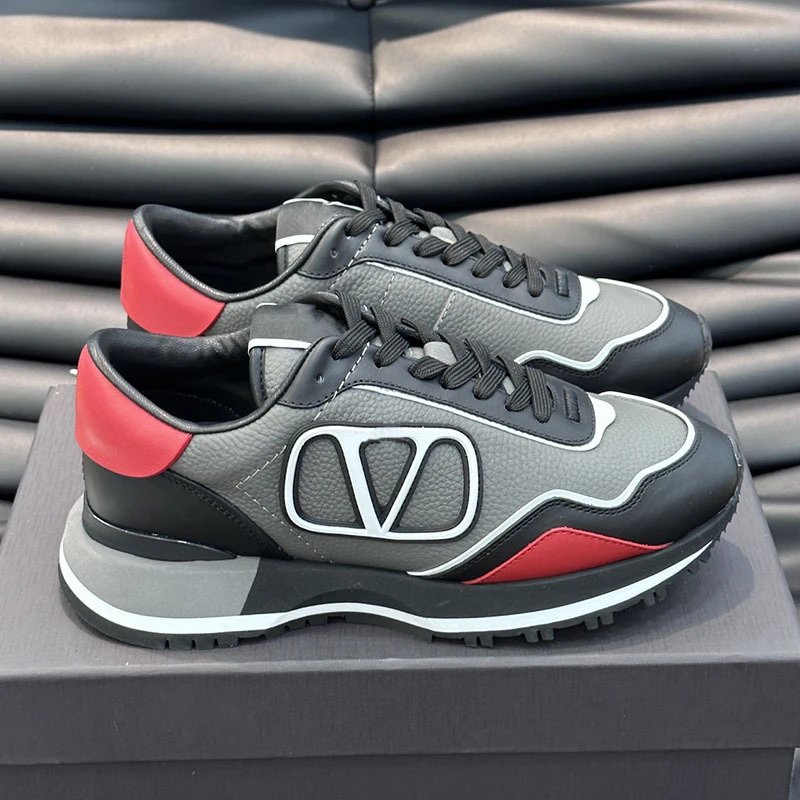 Valentino Garavani White Leather VLogo Chunky Sneakers