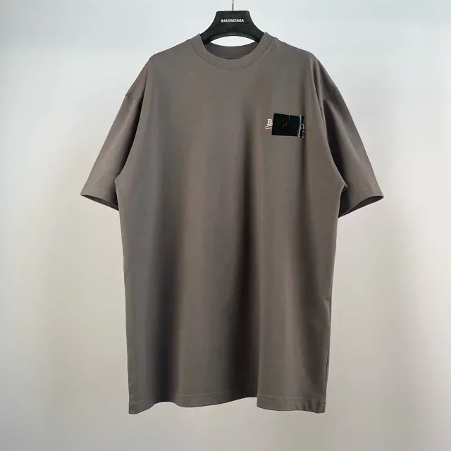 Balenciaga Brown Oversized T-Shirt